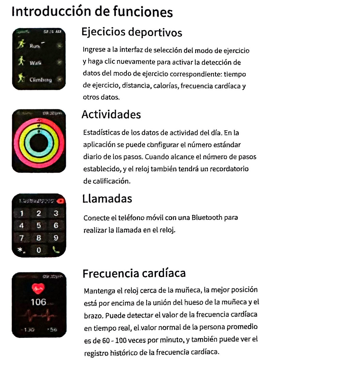 Reloj Inteligente Smartwatch Llamadas